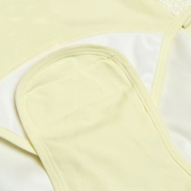 Women's Cotton Period Panties Postpartum Open Crotch Underpants ...