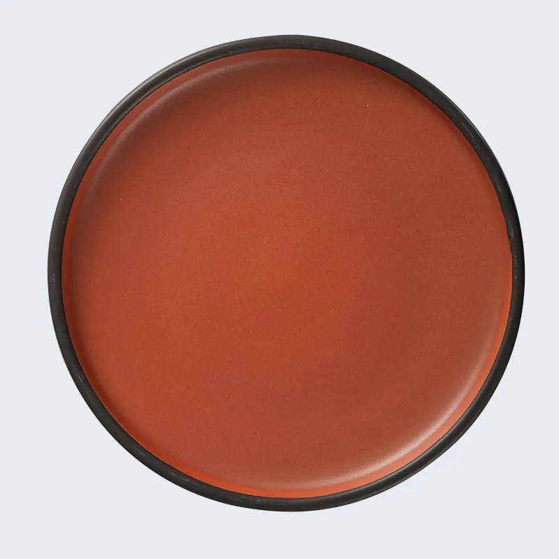 product-Handmade colored stone ceramic plate for dessert-Two Eight-img-3