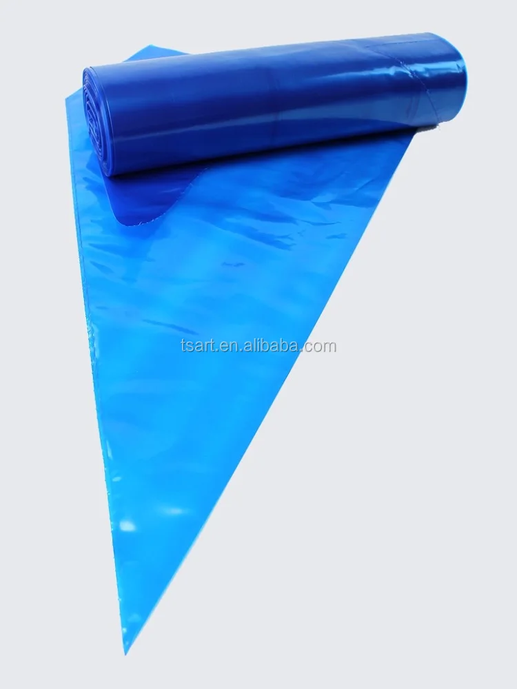 blue disposable piping bags