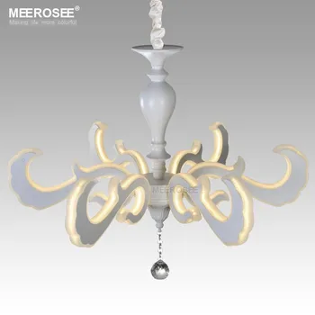 Meerosee Home Decorating Ideas White Modern Chandelier Led Lamp For The House Low Ceiling Chandelier Md81779 L6 Buy Modern Chandelier Low Ceiling