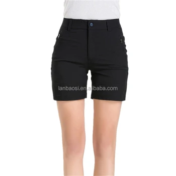 elastic waist hiking shorts