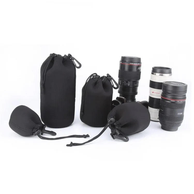 Dslr Camera Lens Pouch Camera Lens Carry Bag Neoprene Waterproof Material S M L Xl Size Lens Bag
