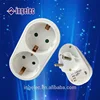 YiWu No.1 220v ac power eu standard2 pin plug multi electrical extension socket for pc and tv