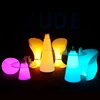 Glass bar table, morden glowing led bar furniture factory direct supply
