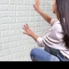 DIY Wall Decals Embossed Brick Stone fire proof PE foam sticker vinyl peel and stick wallpaper for interior home decoration