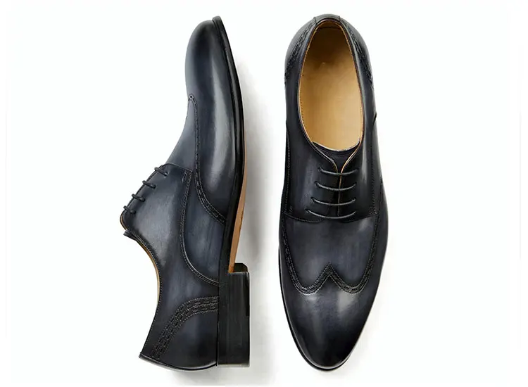 men navy dress shoes