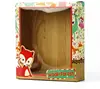 Exquisite Custom 4C lovely cartoon fox imitation wood gift paper box