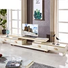 italian simple design livingroom marble white high gloss tv stand