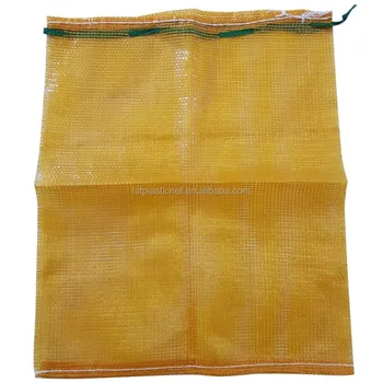 yellow mesh bag