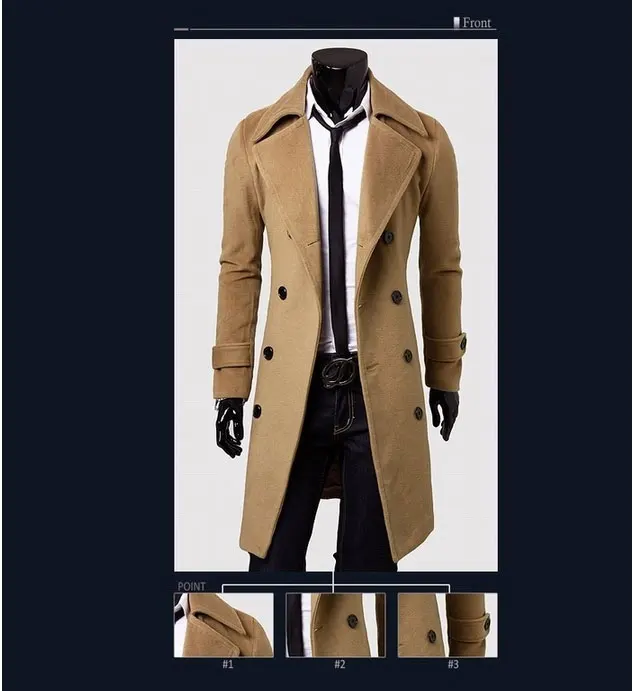 Großhandel 2017 Fashion Heißer Verkauf Trenchcoat Männer Doppelknöpfe Sobretudo Masculino Slim Fit Lange Trenchcoat Für Männer Herbst Mantel Männer Großhandel 2017 Fashion Heißer Verkauf Trenchcoat Männer Doppelknöpfe Sobretudo Masculino Slim Fit Lange Trenchcoat Für Männer Herbst Mantel Männer
