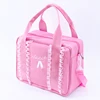 Kids Fashion Canvas Pink Handbag Lace Bags
