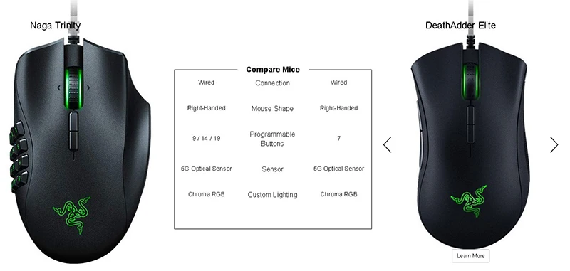 Razer Naga Trinity True 16000 5g Optical Sensor Chroma Enable 