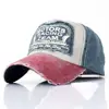 Embroidery Broken Hole Mesh Curved Brim 5 Panel man golf visor Trucker hat cap