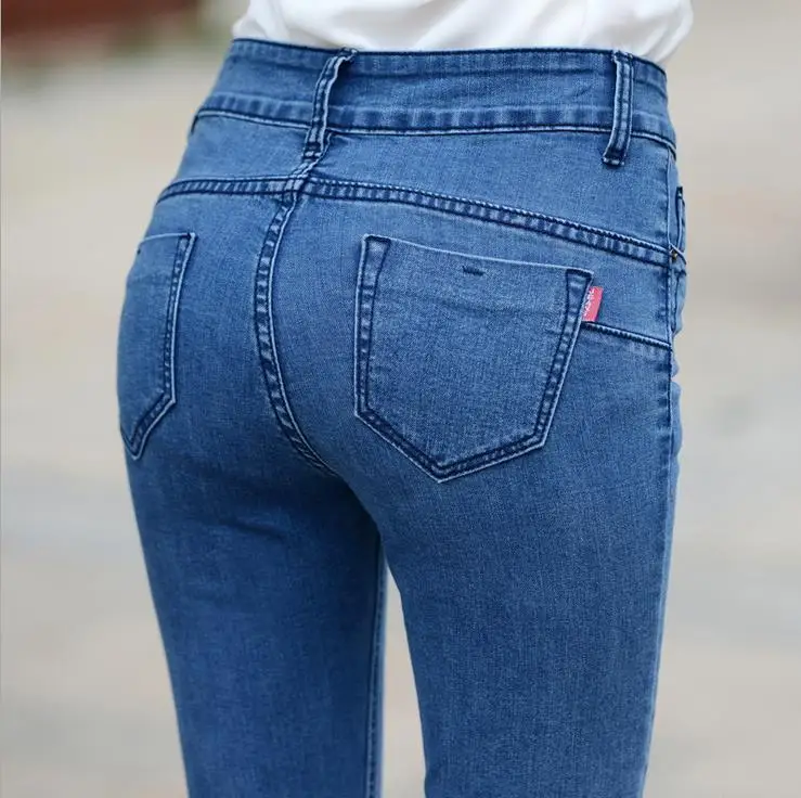 Hot New Products 2016 Women Tight Denim Pants Ladies Butt Lifting ...