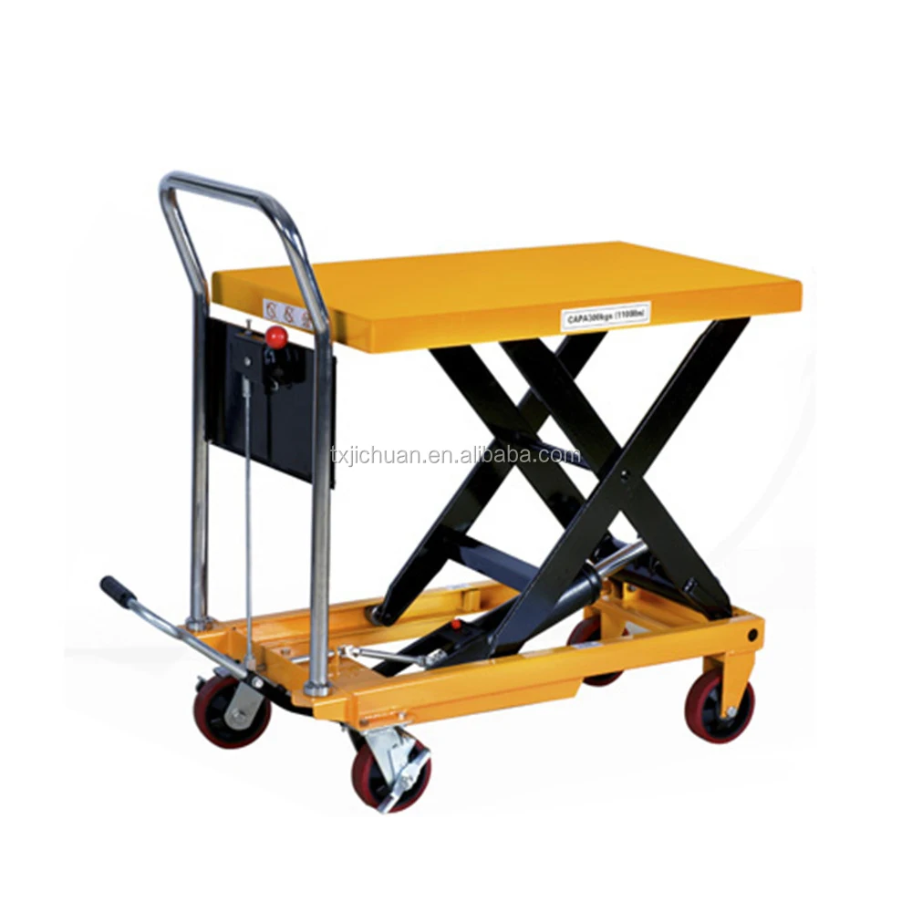 4 Wheels Hydraulic Scissor Lift Table/lifting Platform 1 Ton3 Ton
