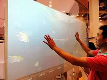 ShenZhen XintaiTouch, 55 inch Clear touch foil, 4 points interactive touch foil, USB touch film for glass