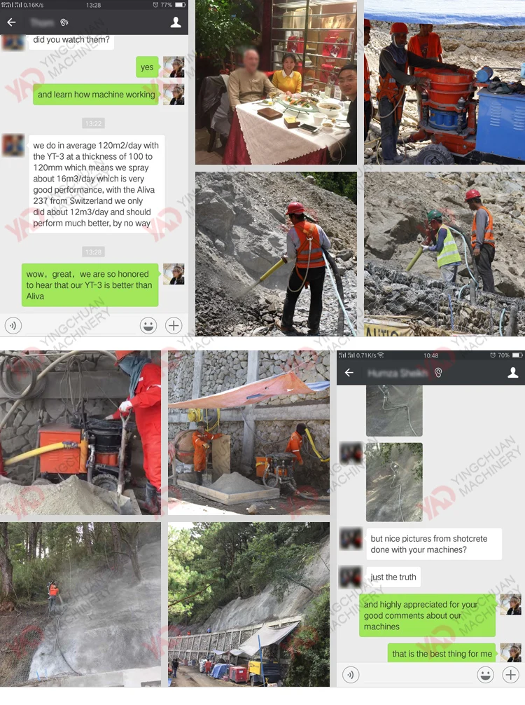 PZ5 dry used shotcrete robot/shotcrete machine for sale/small shotcrete machine price