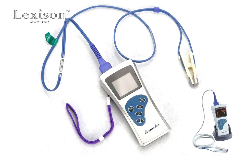 Ppog1v Handheld Veterinary Pulse Oximeter,Ear Lobe Pulse Oximeter With