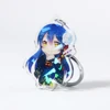 Vograce make your own design holographic transparent keychain, acrylic charm hologram