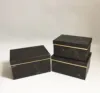 champagne and black marble color flower gift craft cardboard box in stock