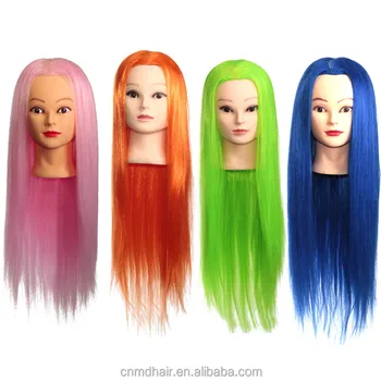 Rainbow Color Cosmetology Mannequin Training Head For Practice