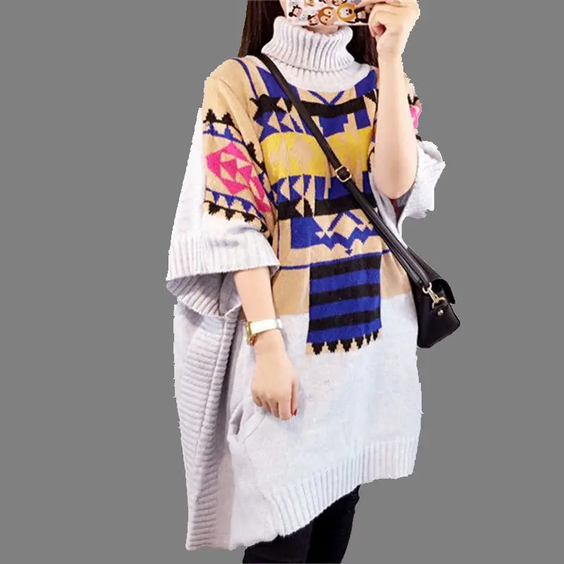 2016 Autumn font b Winter b font New Fashion Women Large size Loose Cartoon Printing 7
