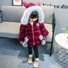 Wholesale Children Girl Clothes Kids Boutique Clothing Cheap Canada Thickened Warm Winter Coat with Fur Hooded
