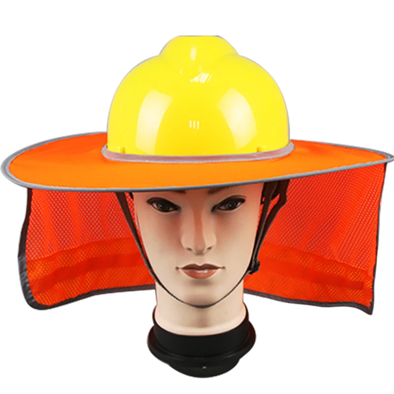 full brim hard hat sun shade