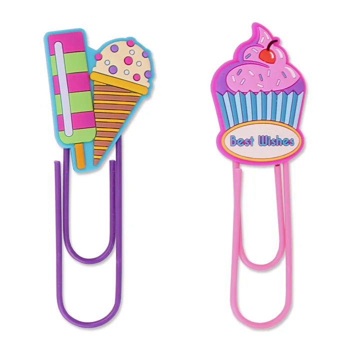 Interwell Ru100 Novelty Paper Clips Custom Fancy Shaped Pvc Paper Clips