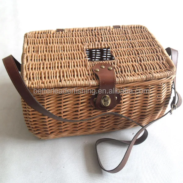 Wholesale Cane Wicker Fishing Baskets With Lid Buy Cane Wicker