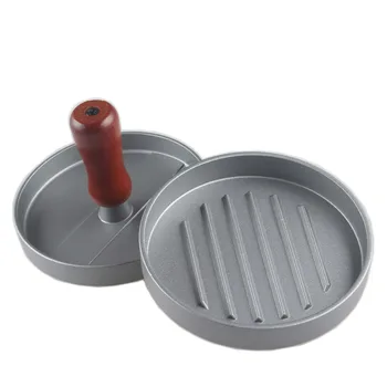 Non-stick single hamburger press