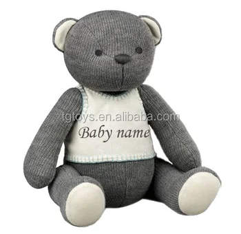 teddy bear with baby name