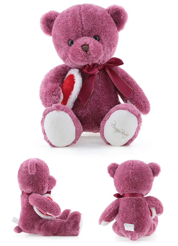 Beautiful Stuffed Animal Plush Toy Valentine Teddy Bear For Girl Custom
