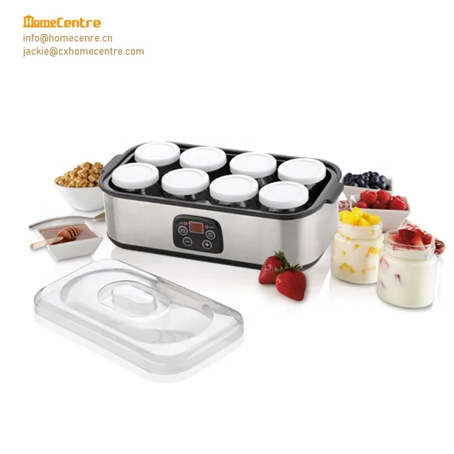Electric Glass Jar Yogurt Maker With 8 Cups Buy Yogurt Maker,Glass