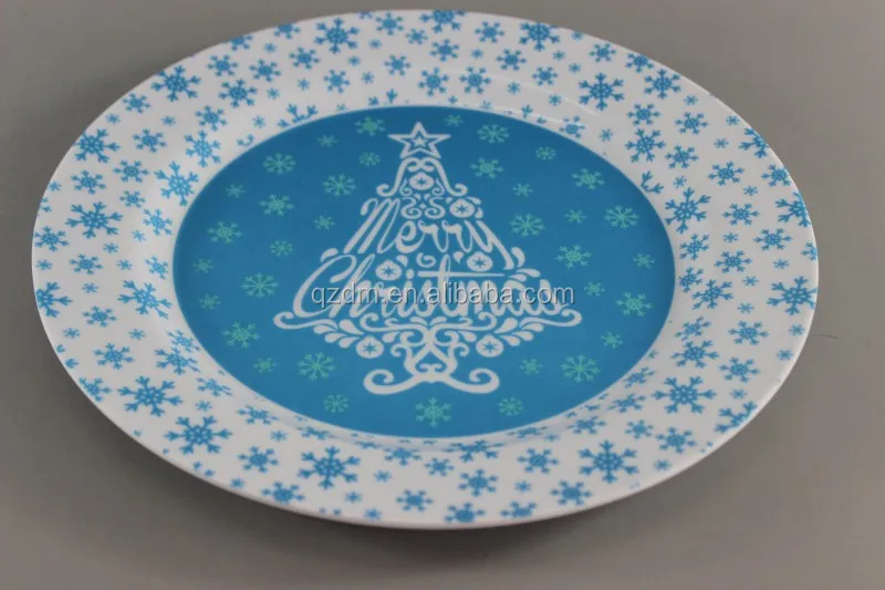 Cheap Plastic X'MAS Dinner Plate