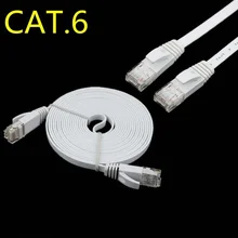 0.3m 1.5ft 1m 3ft 6FT 2M 3m 10ft 5m 15ft 8m 25ft 30ft 10m 15m 20m 30m CAT6 Flat UTP Ethernet Network Cable RJ45 Patch LAN cable