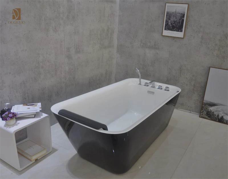 Bath Tub Prices Acrylic Freestanding Indoor Black Soaking Portable