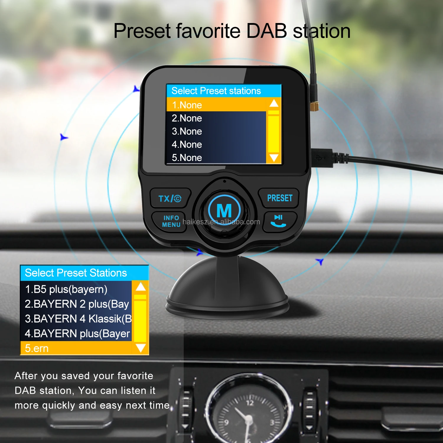 auto-scan the dab radio bt4.2 2.4tft