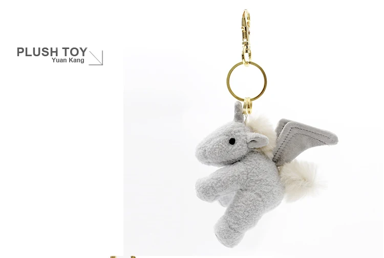 unicorn plush keychain