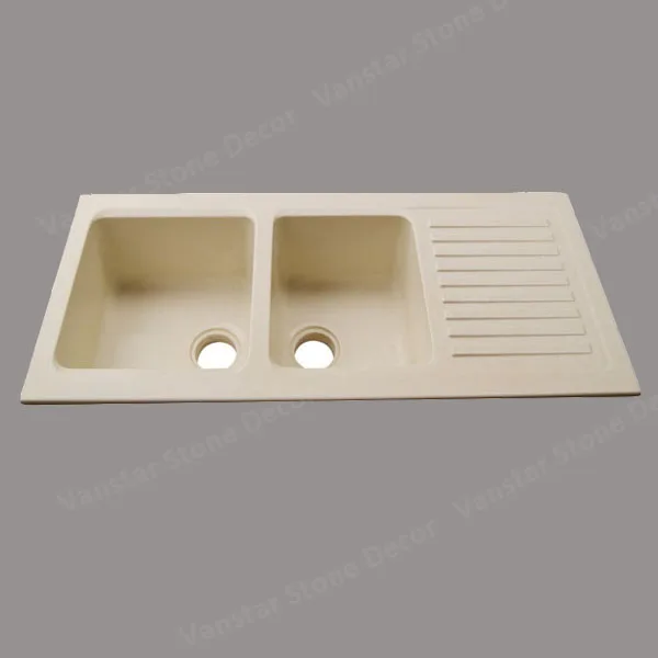 Hot Ing Corians Built In Drainboard Kitchen Sink With Double Hot Ing Corians Built In Drainboard