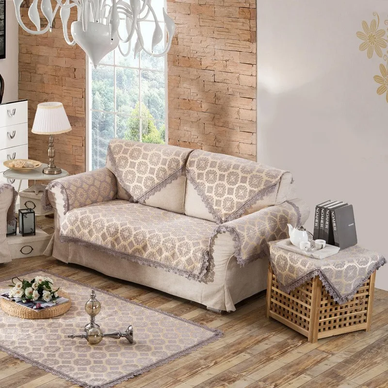 Good Quality Chenille Fabric Sofa Cover Decor Sofa Protector