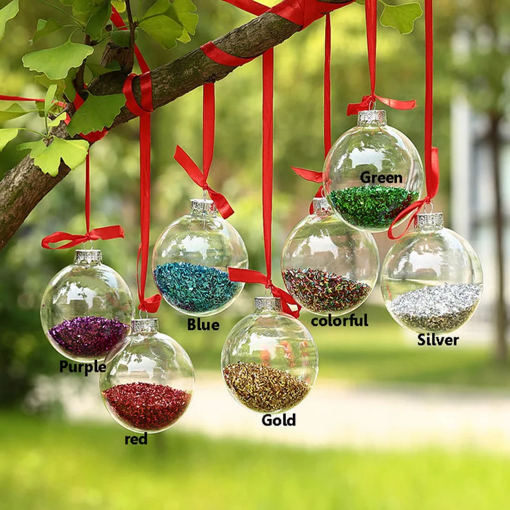 glitter ball christmas ornaments