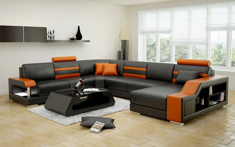 Modern Sectional Leather Sofa Set 7 Seater - Buy Sofa 7 Seater,7 Seater ...