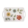 Wholesale Cheap OEM Happy Days 15.5'' Melamine Rectangular Serving Tray with Handles
