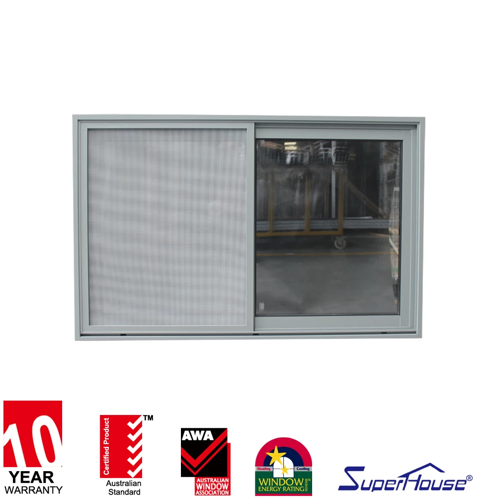 Miami-Dade County Approved Hurricane Certification sliding glass reception window in china