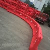 Removable water filled used road safe