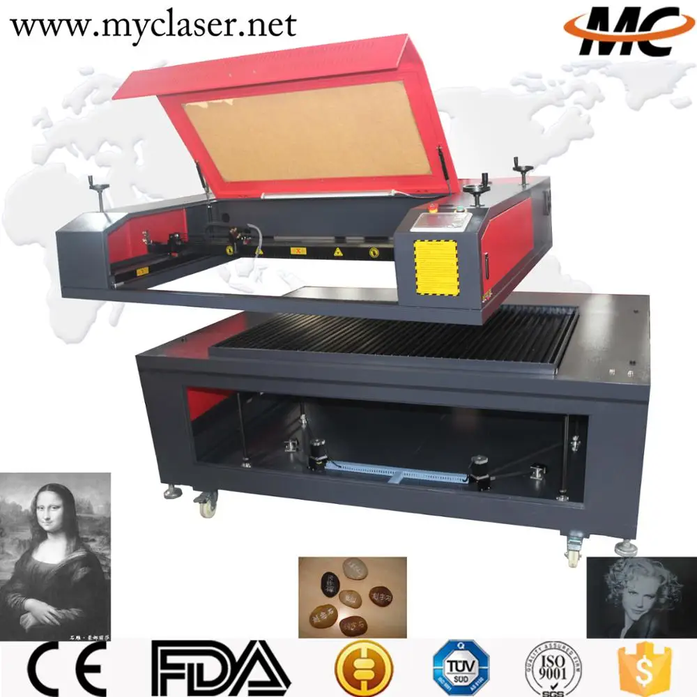 1390 1310 Stone / Marble Laser Engraving Machine With Up And Down Table