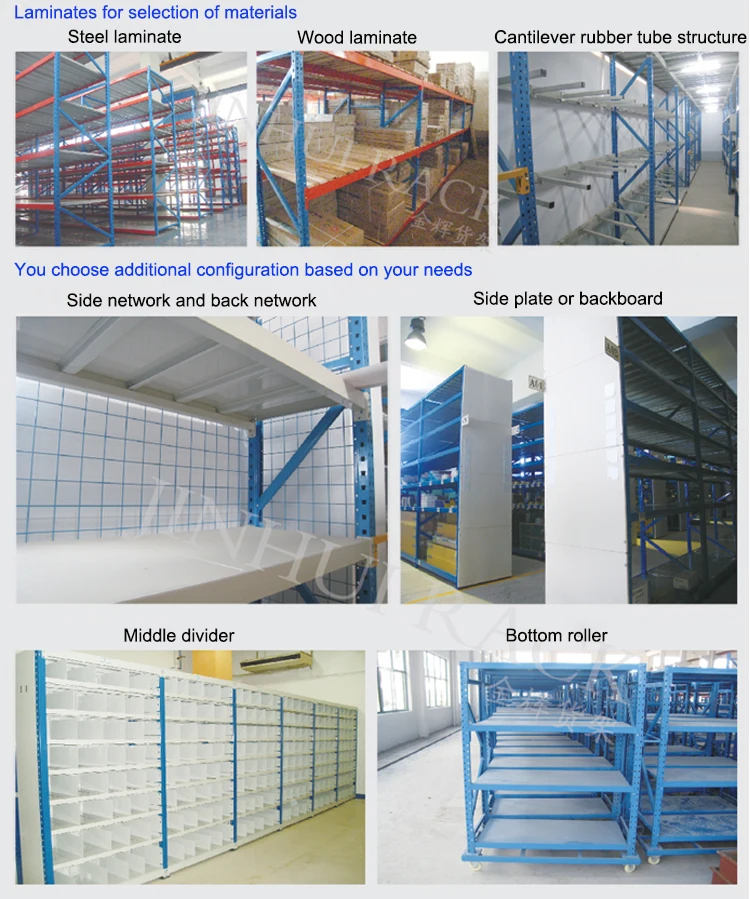 Perforated metal storage racks industrial longspan shelving