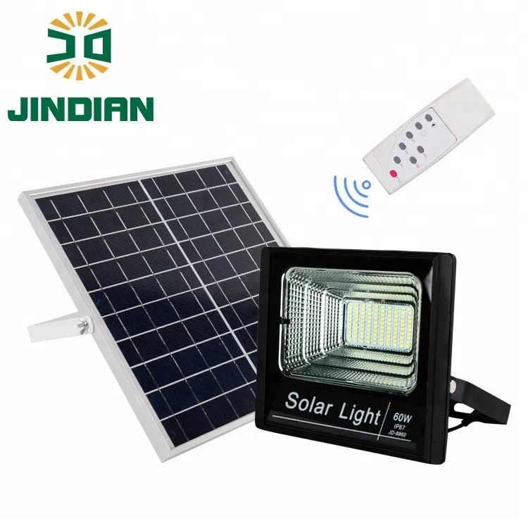 Jindian Factory Direct sales led flood light 60watt solar powered wall light