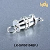 china wholesale jewelry accessories silver plated brass metal screw anchor clasp for jewelry DIY